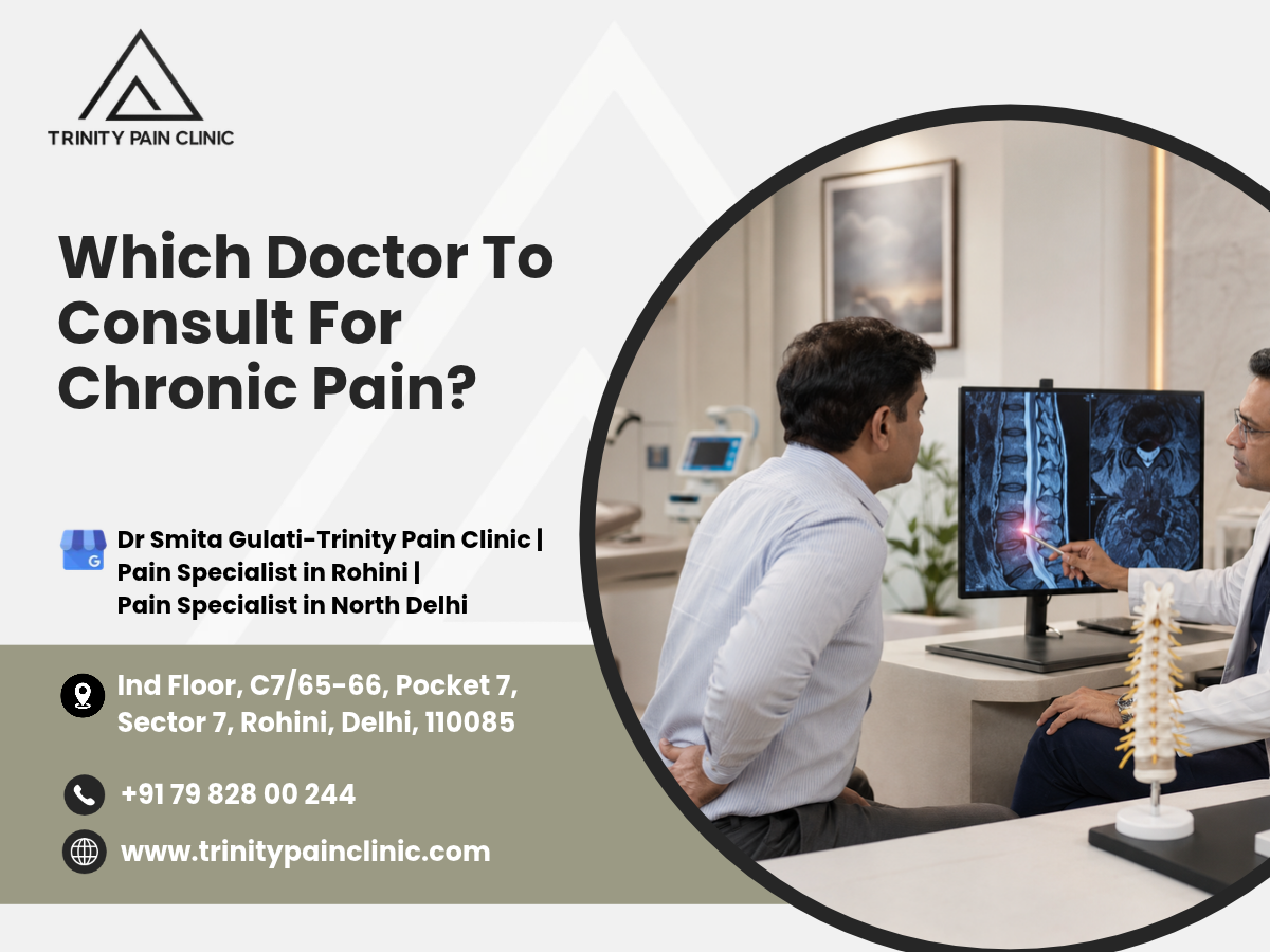 Which doctor to consult for chronic pain?